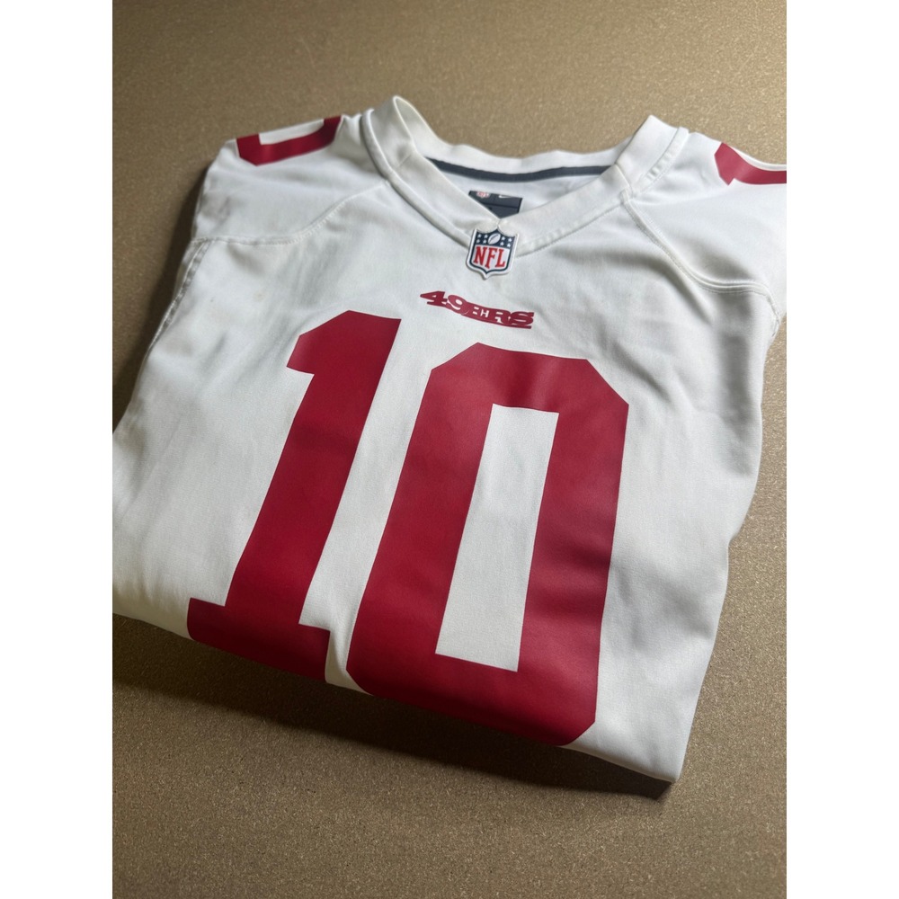 Nike San Francisco 49ers Jimmy Garoppolo 10 Jersey Mens Large White NFL Football